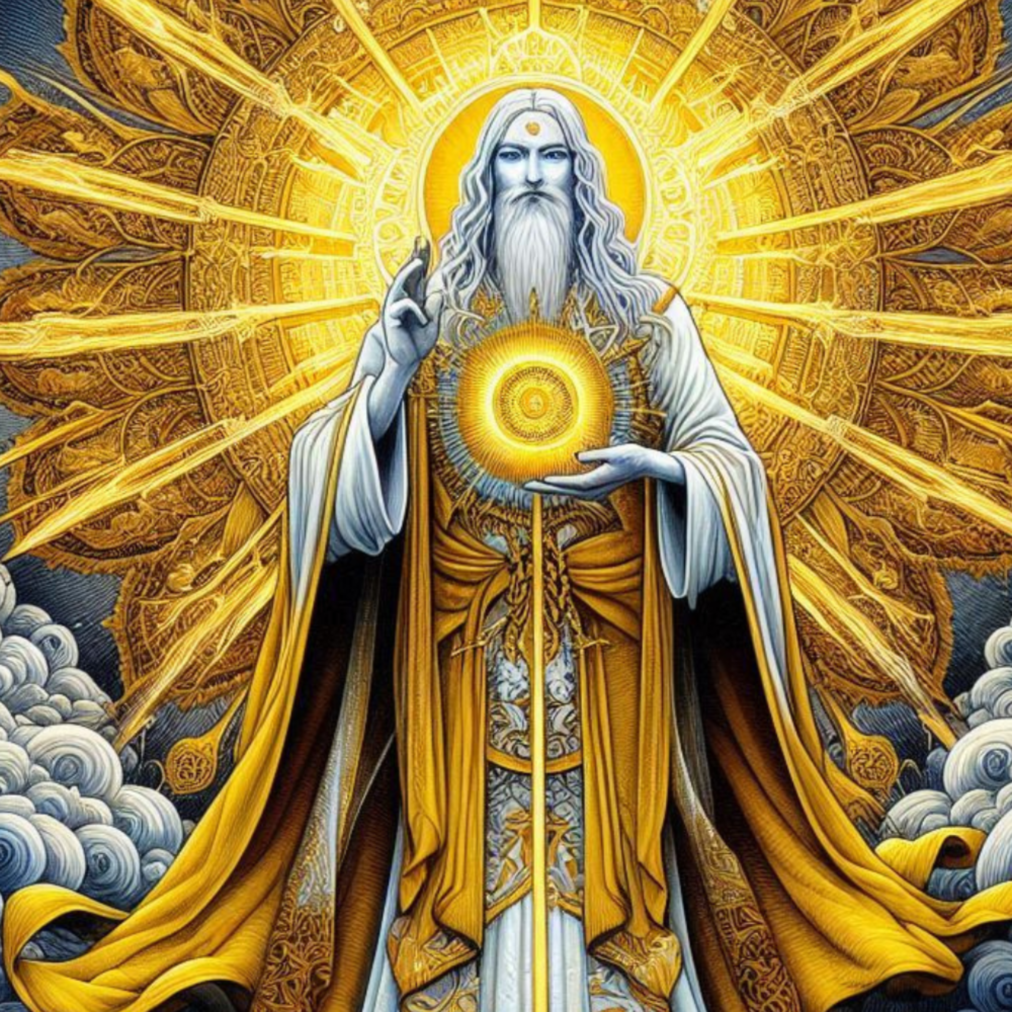 Mestre Kuthumi da Fraternidade Branca e seu Mantra: Revelando o Poder do Raio Amarelo Dourado